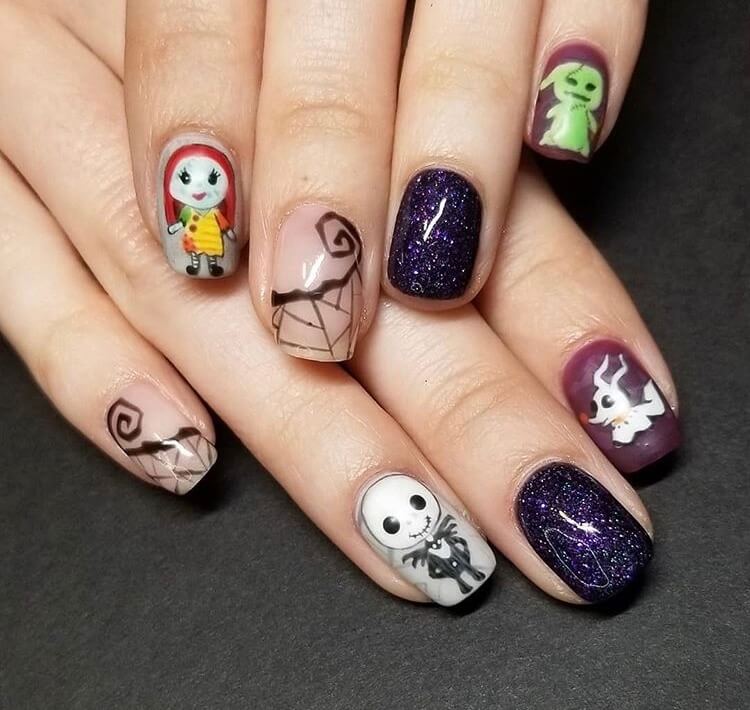 Candy Corn Nail Design