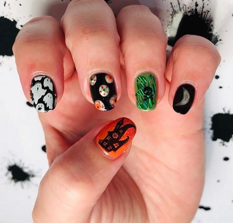 20 Cute Halloween Short Nails For 2020