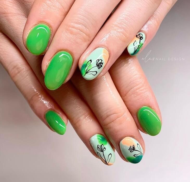 40 Cute Spring Short Nails Art Ideas 2020