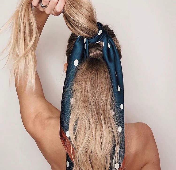 bandana with hair