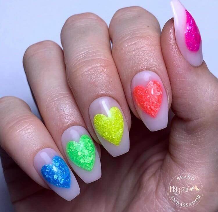 Colorful nails design