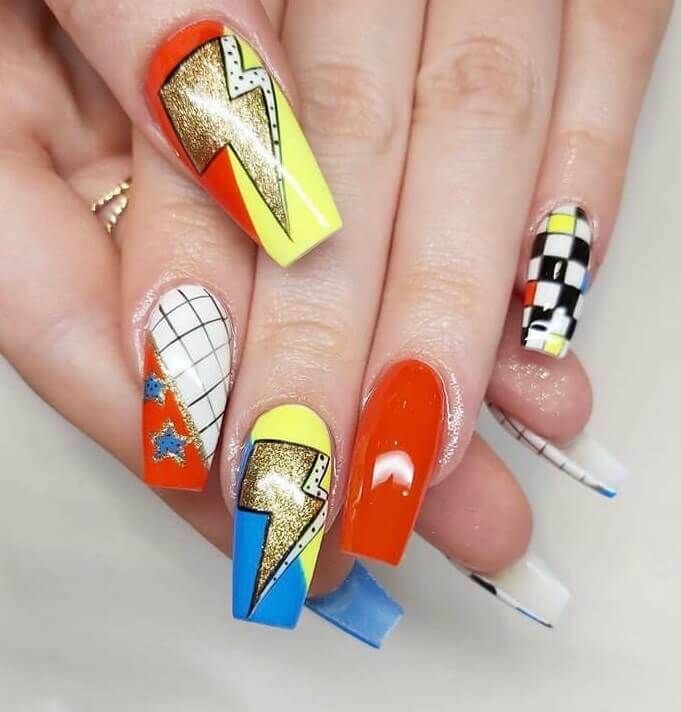 Colorful nails design