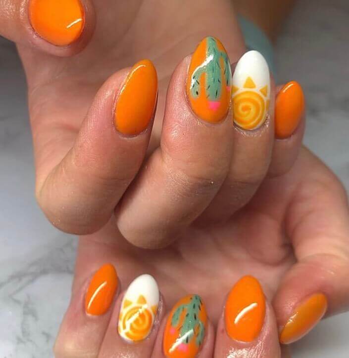 Colorful nails design