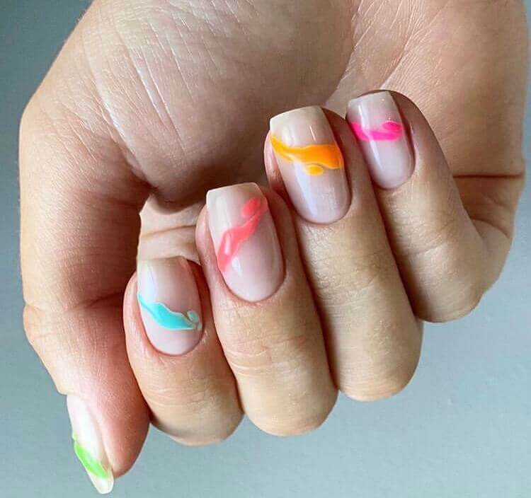 Colorful nails design