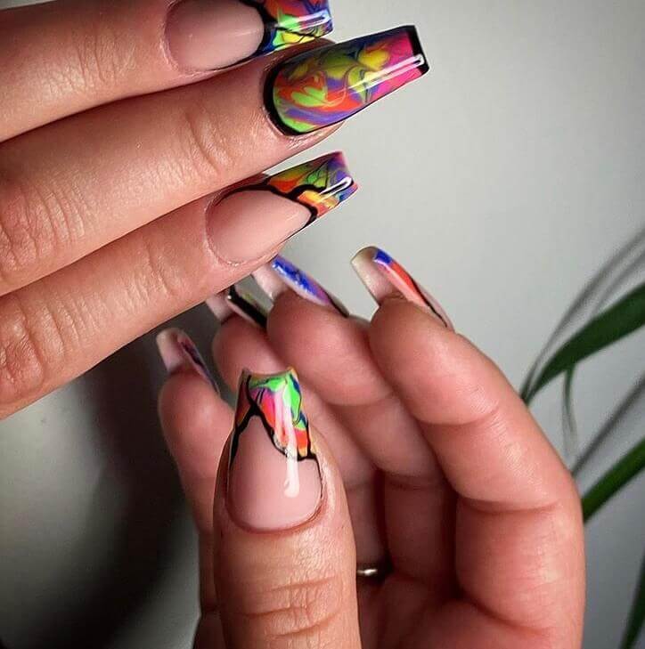 Colorful nails design