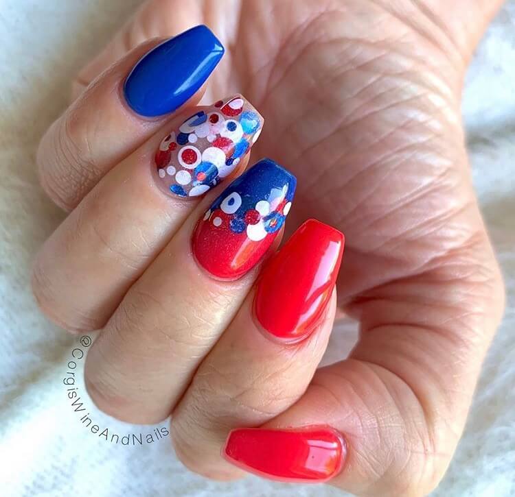 Colorful nails design