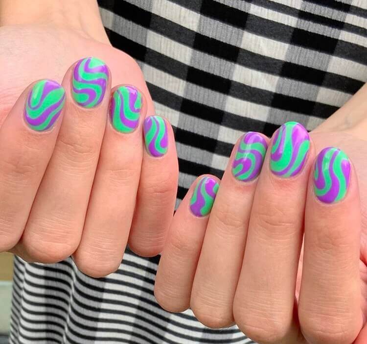 Colorful nails design