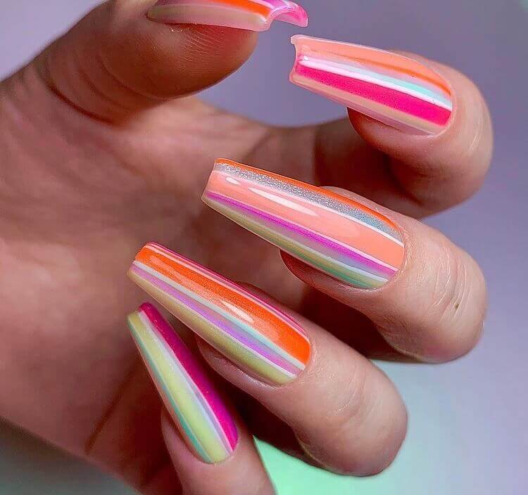 Colorful nails design