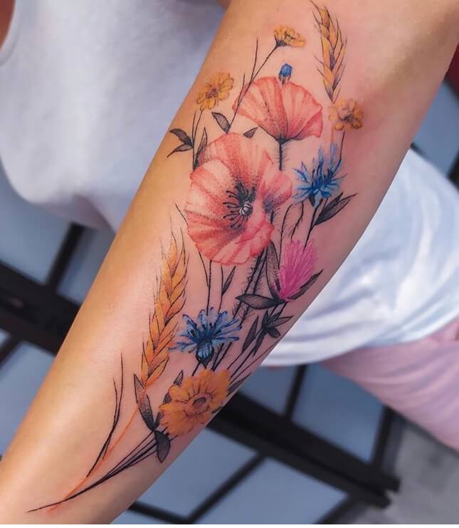 Flower tattoo design ideas