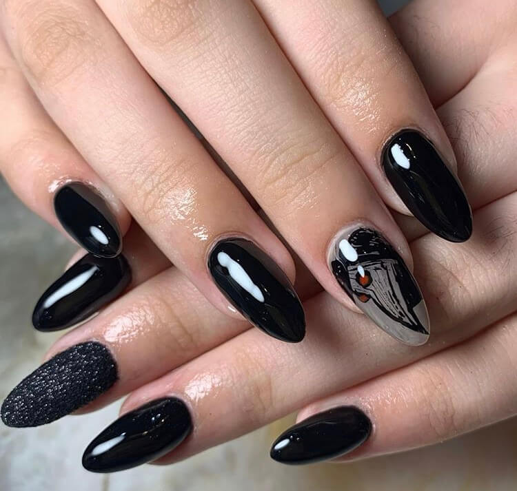 long acrylic Halloween nails