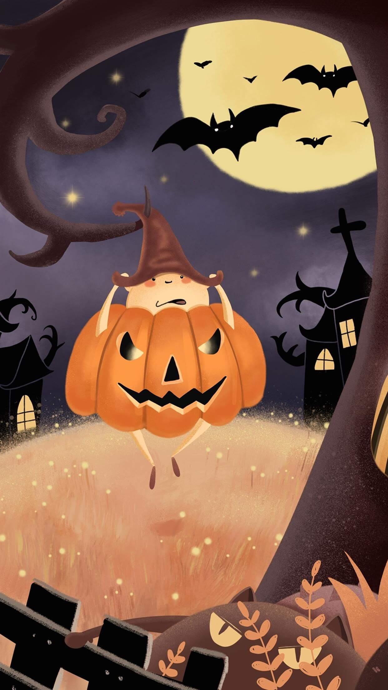 26 Cute Halloween Phone Wallpapers – IdeasDonuts