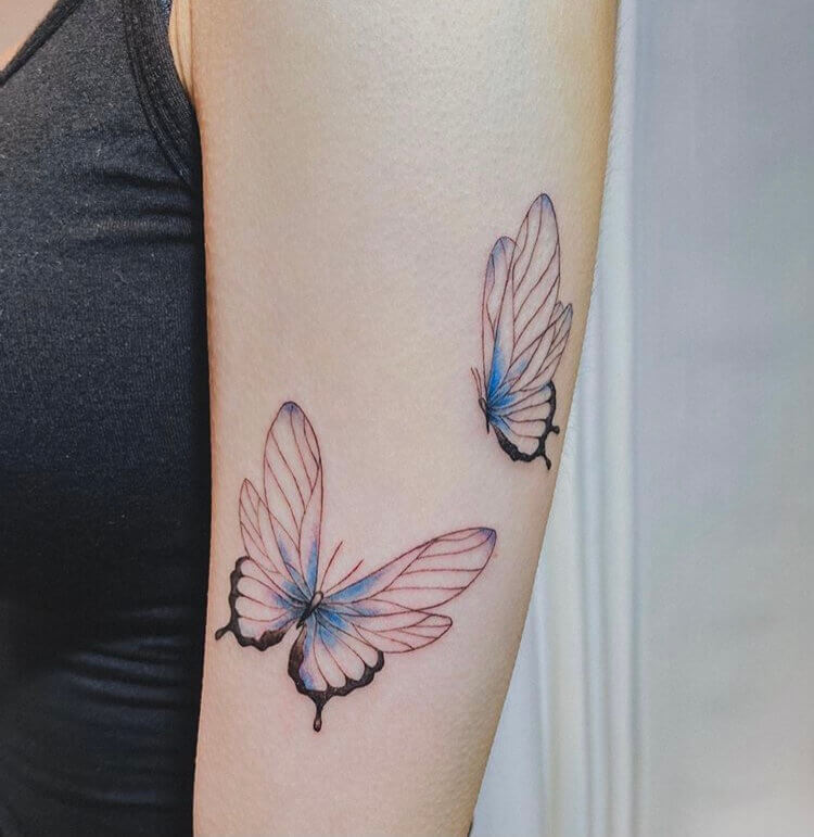 44 Butterfly Tattoo Designs For Lady Simple And Beautiful – IdeasDonuts