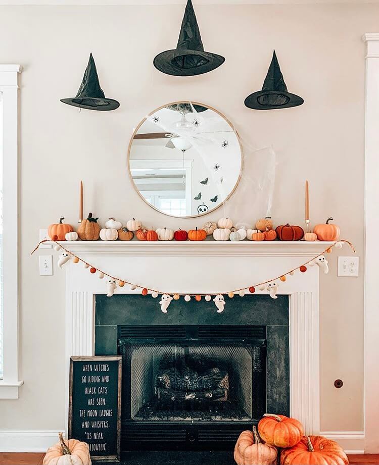 Halloween fireplace decoration ideas