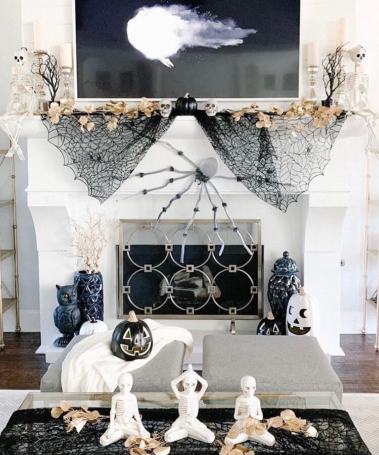 Halloween fireplace decoration ideas