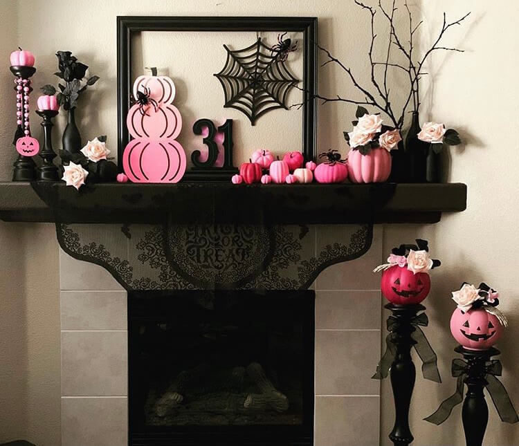 Halloween fireplace decoration ideas