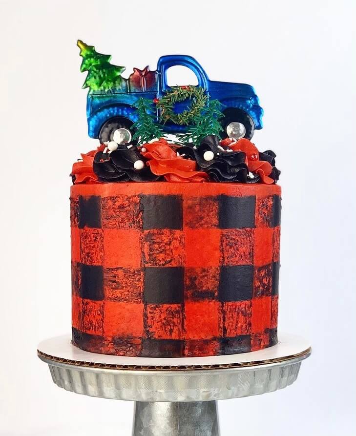 Do you want to bake a delicious and beautiful Christmas cake? Then these amazing design ideas can inspire you. #Christmas