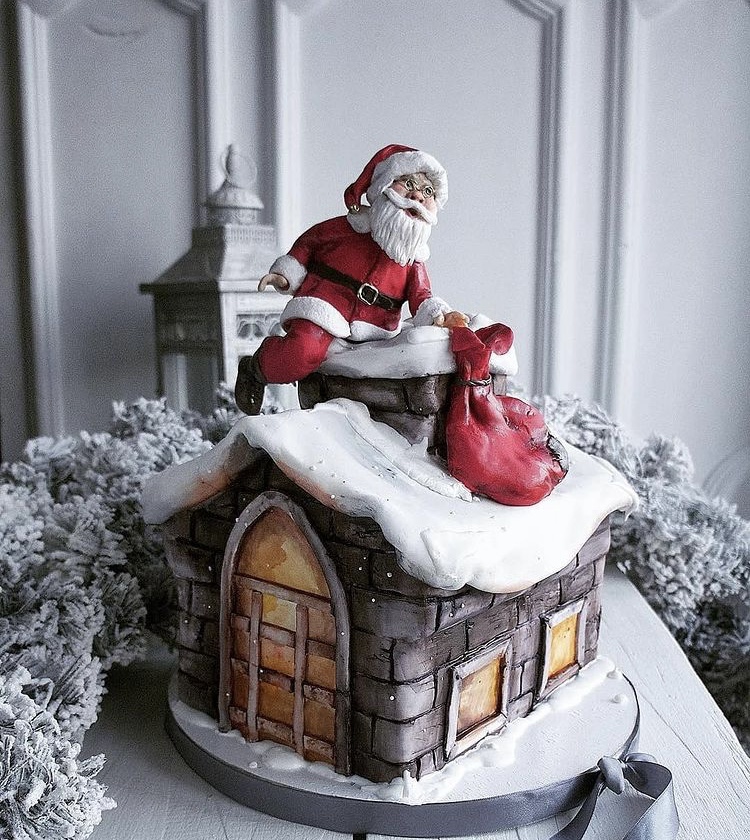 Do you want to bake a delicious and beautiful Christmas cake? Then these amazing design ideas can inspire you. #Christmas