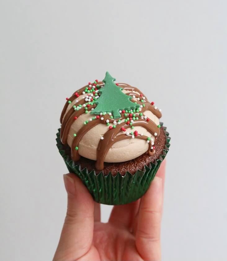 Have the cookies and cakes been baked? But you still want to make something to get the best holiday atmosphere, so Christmas cupcakes are definitely one of the most worth trying desserts.#Christmas