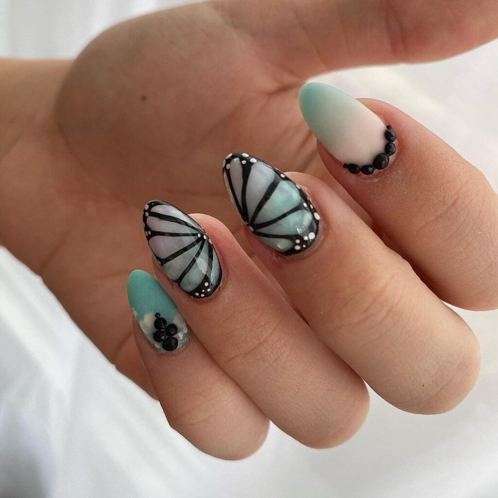 35 Hottest Butterfly Nail Art Ideas