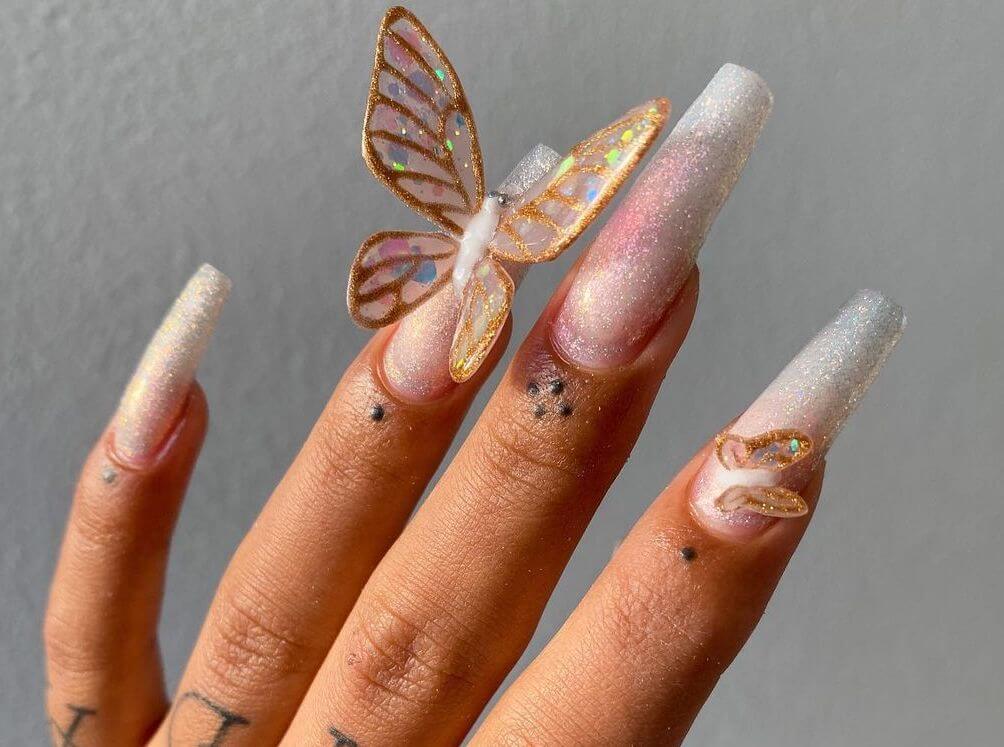 35 Hottest Butterfly Nail Art Ideas