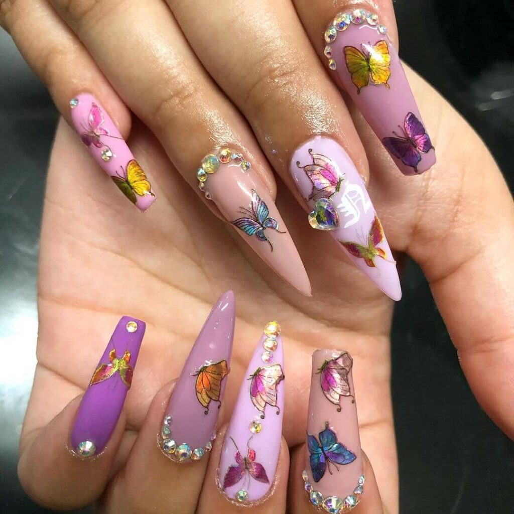 35 Hottest Butterfly Nail Art Ideas