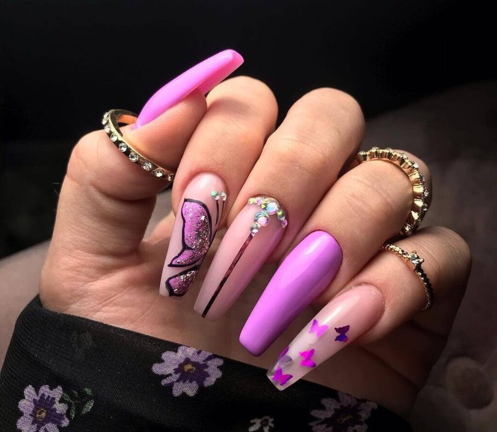 35 Hottest Butterfly Nail Art Ideas