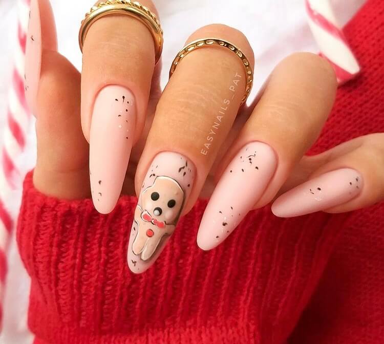 Christmas long acrylic nails must be one of the most popular holiday nail designs. If you are still thinking about which nail style to choose, why not choose this one? It is definitely worth trying.