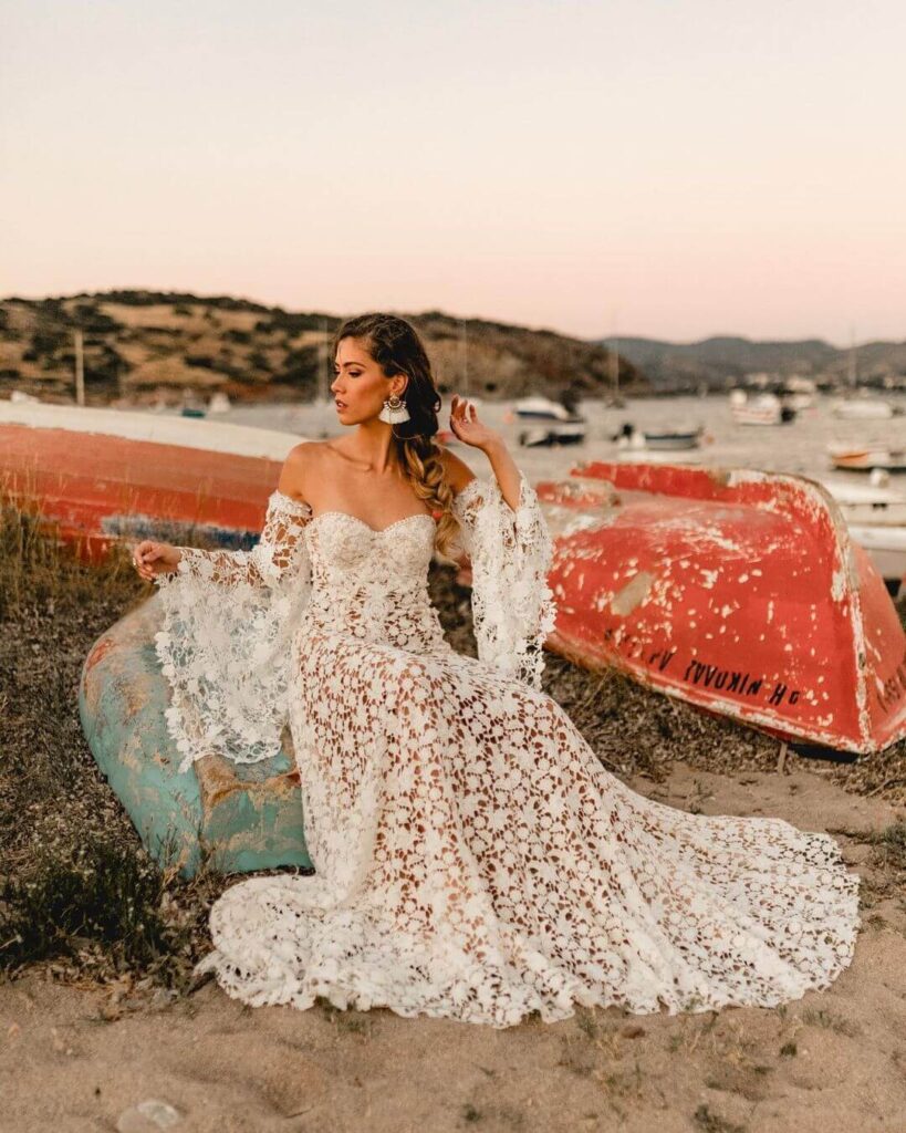 Chic Bohemian Wedding Dress ideas