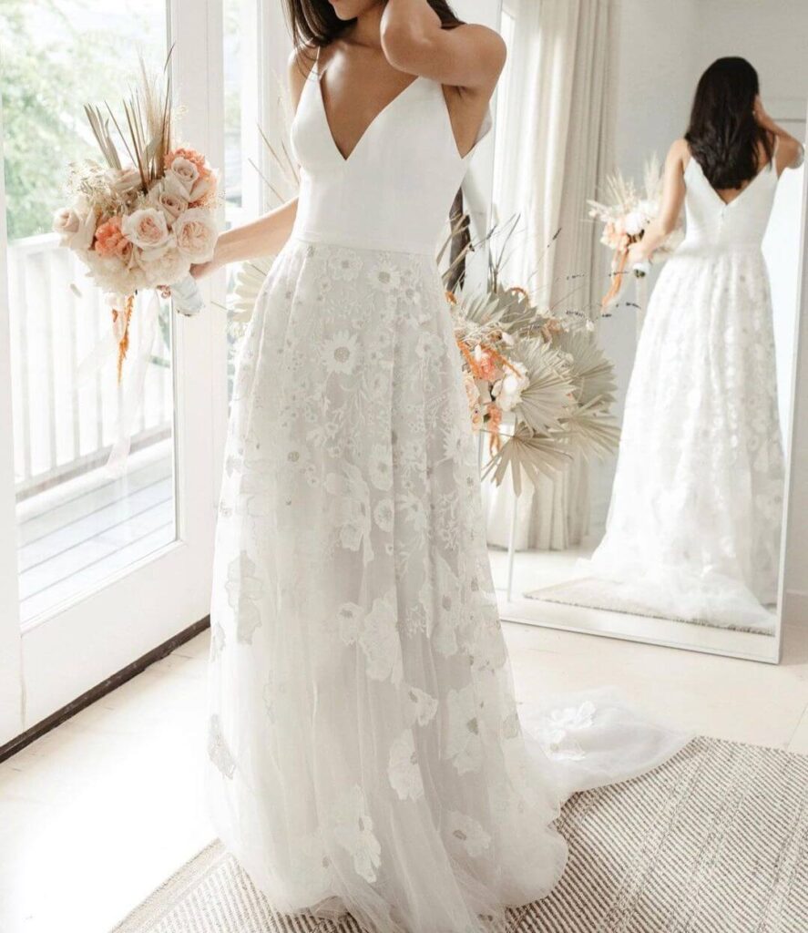 Chic Bohemian Wedding Dress ideas