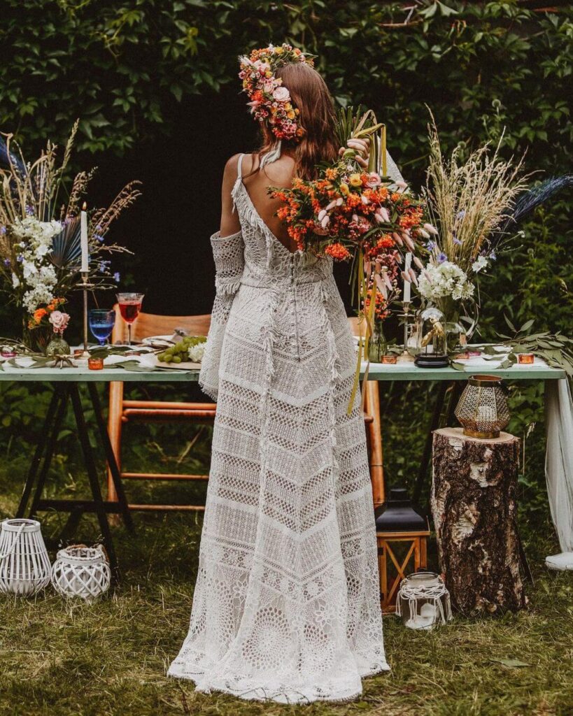 Chic Bohemian Wedding Dress ideas