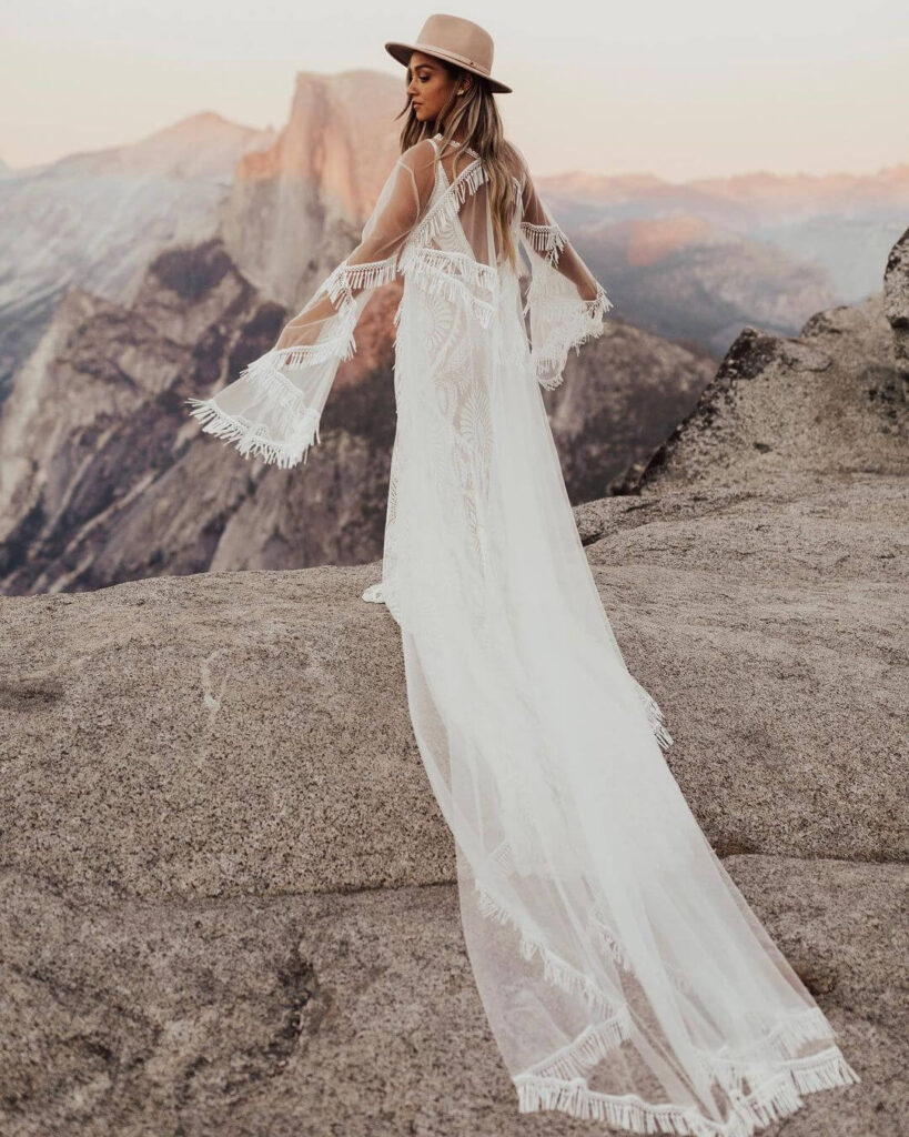 Chic Bohemian Wedding Dress ideas