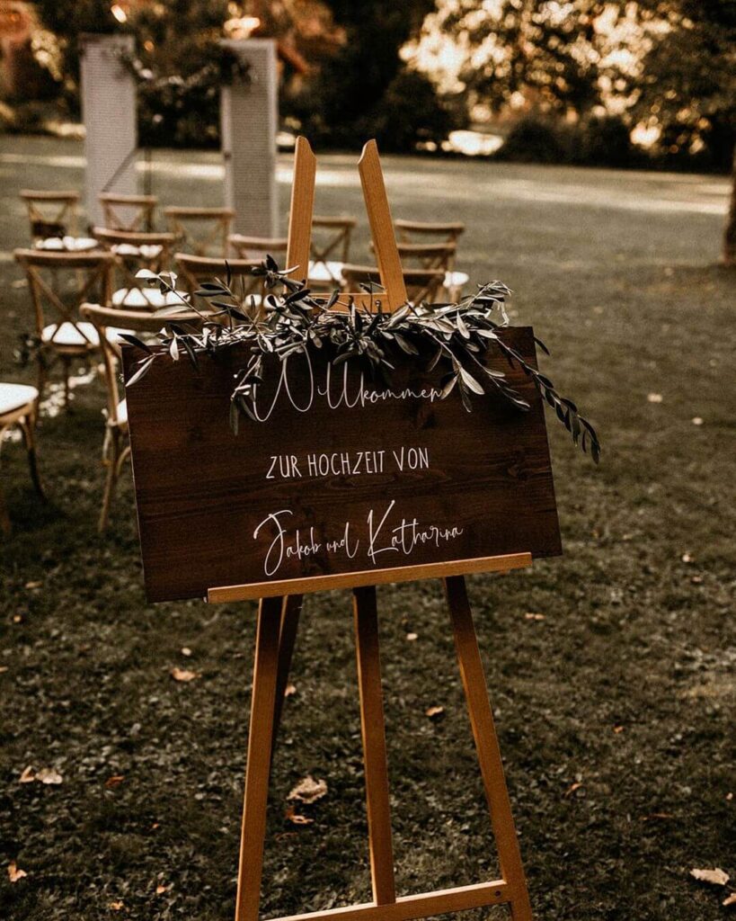 wedding sign