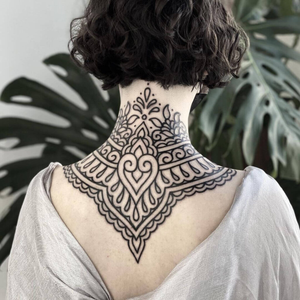 Back Neck Tattoo