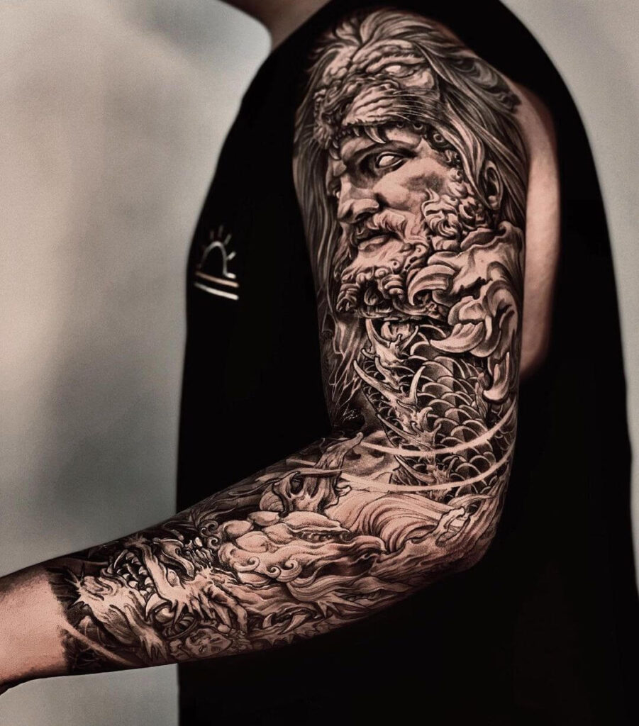 God Sleeve Tattoo