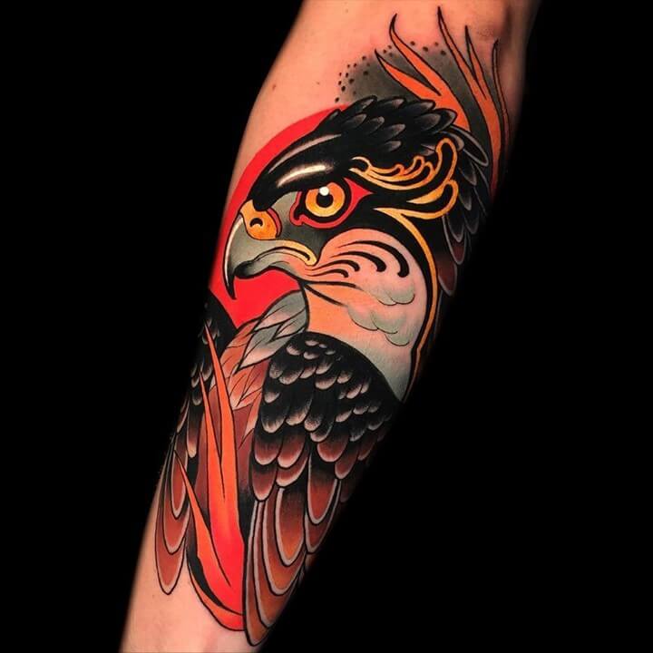 Eagle sleeve tattoo