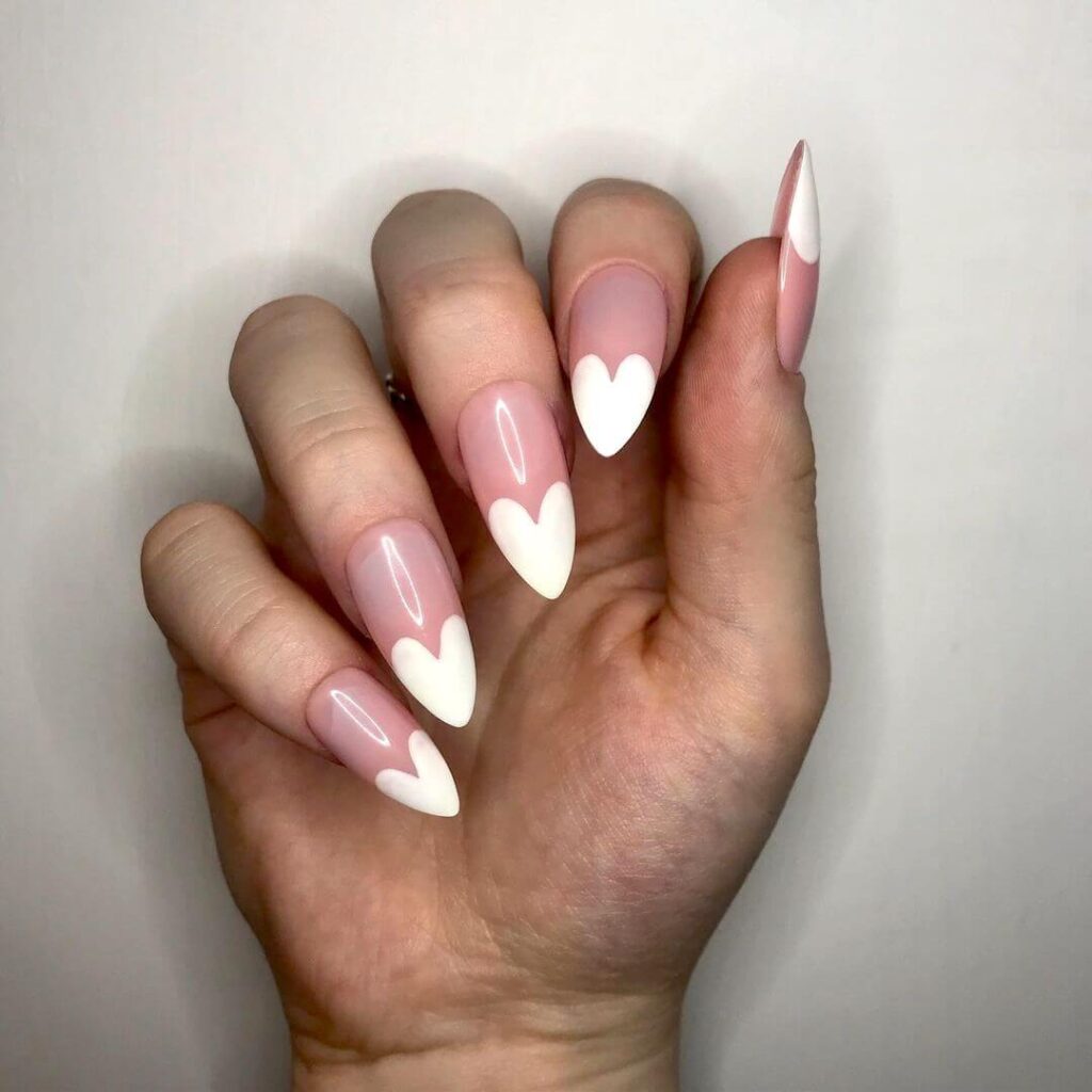 Creative Heart Spikes Valentine's Day Nails