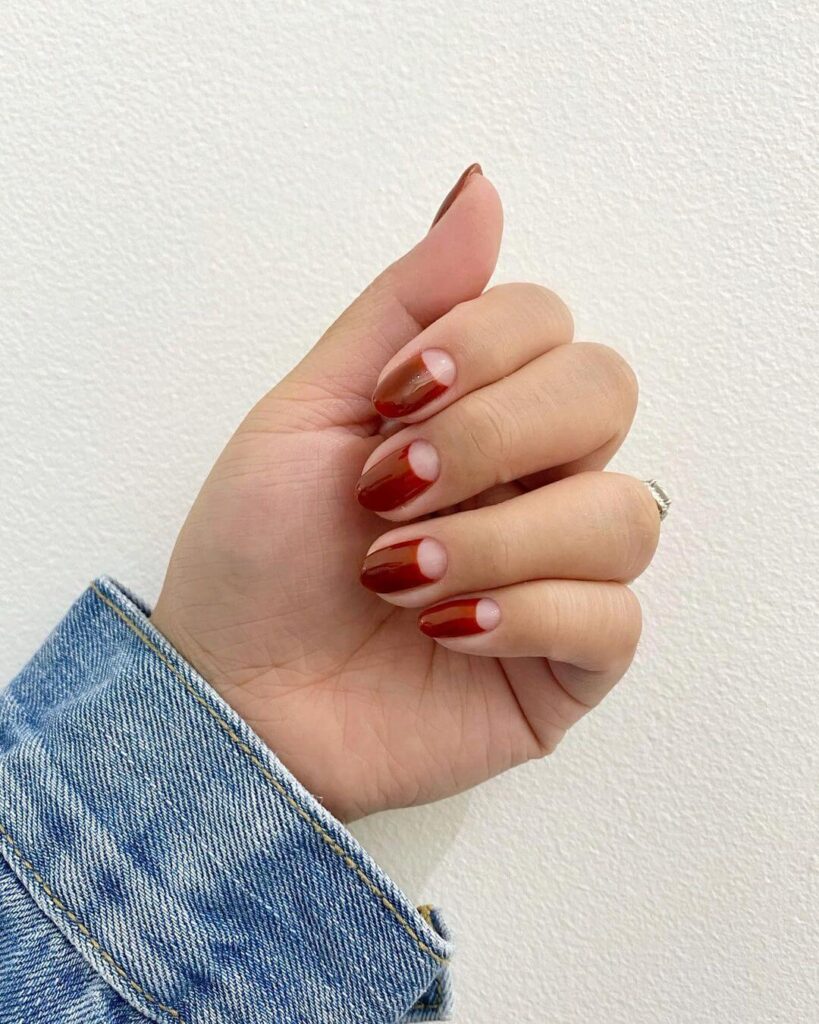 Moon Valentine's Day Nails