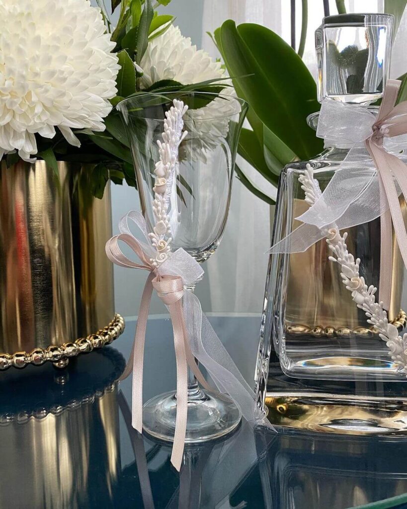 Beautiful wedding glasses