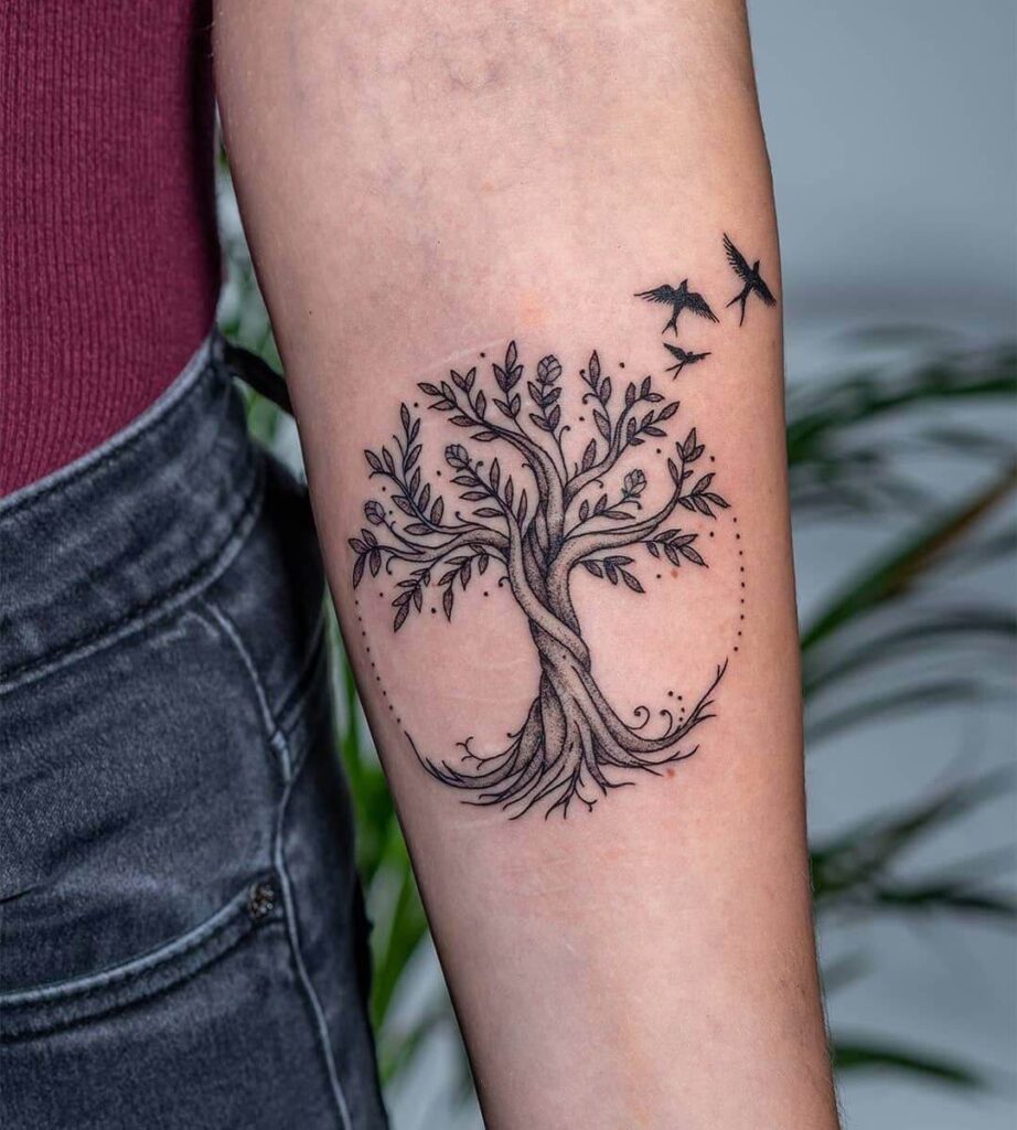 Tree family tattoo