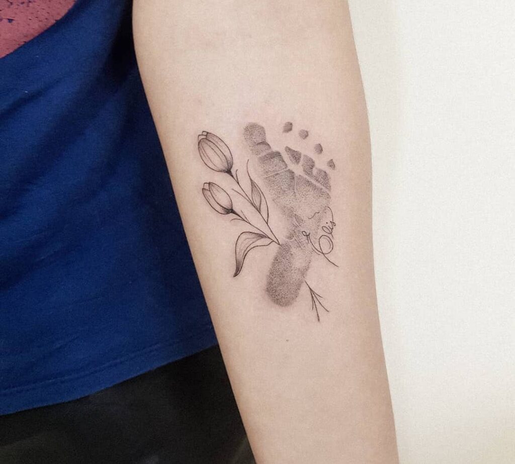 Footprint Family Tattoo