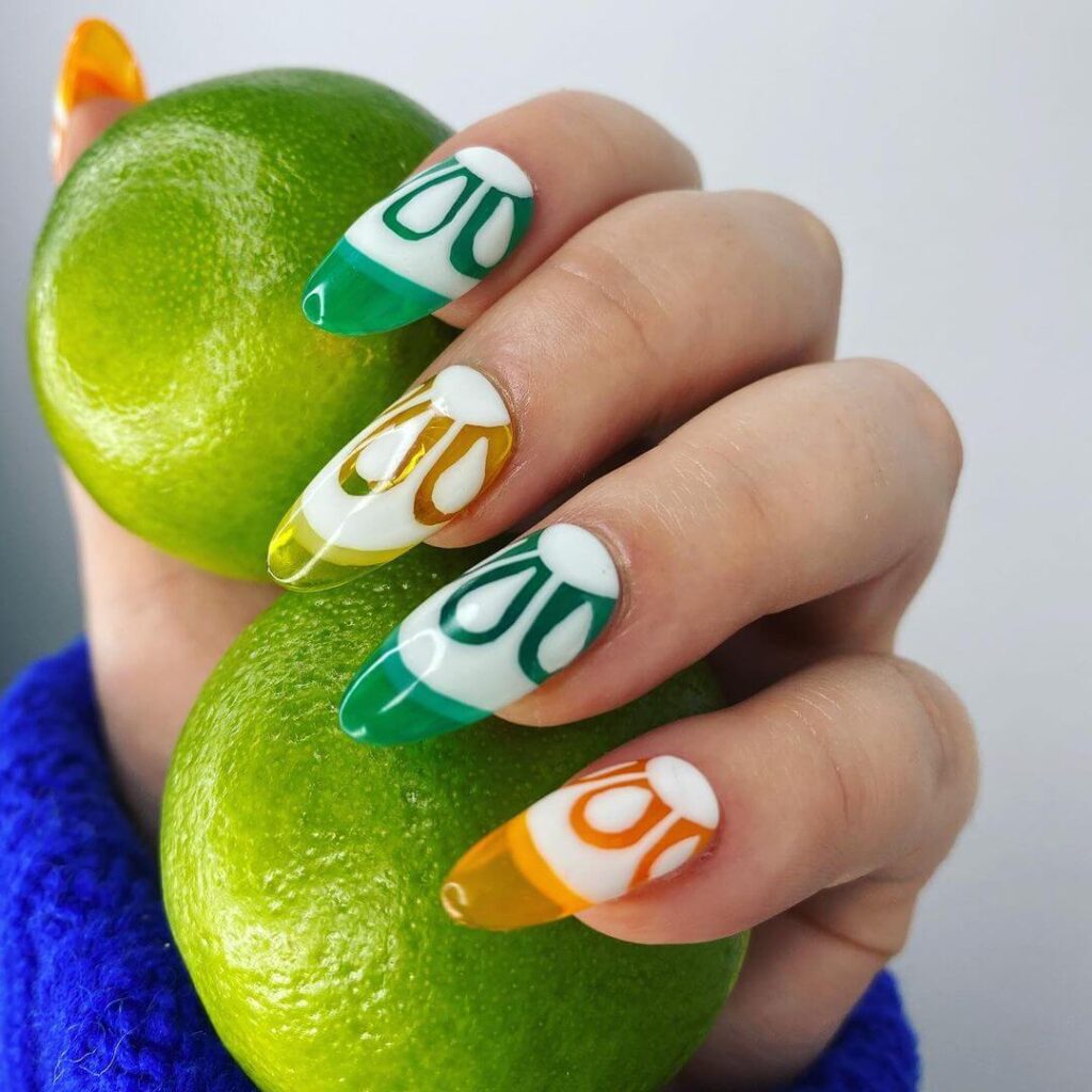 Amazing long fruit nails