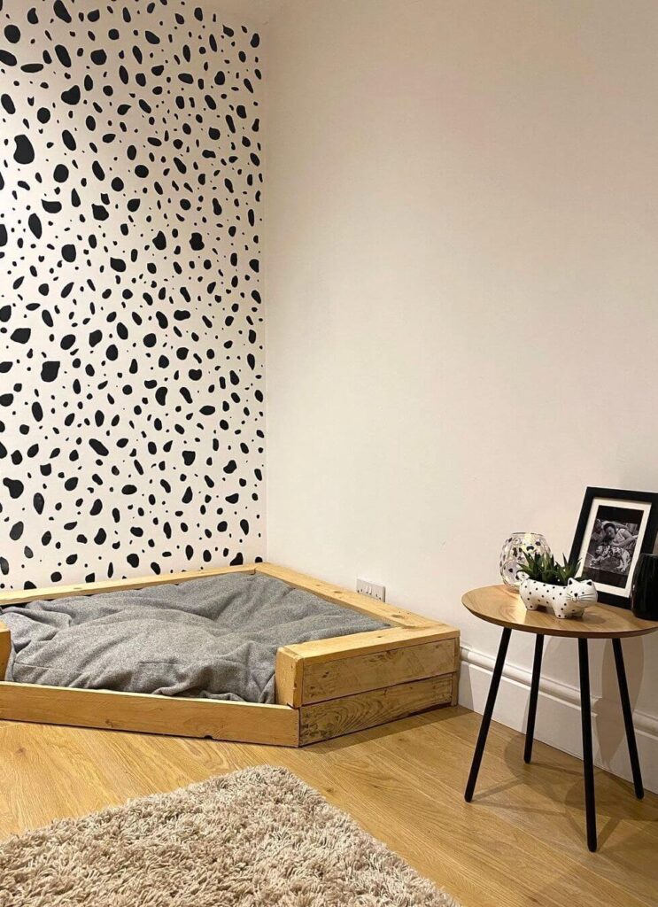 Creative black and white wall