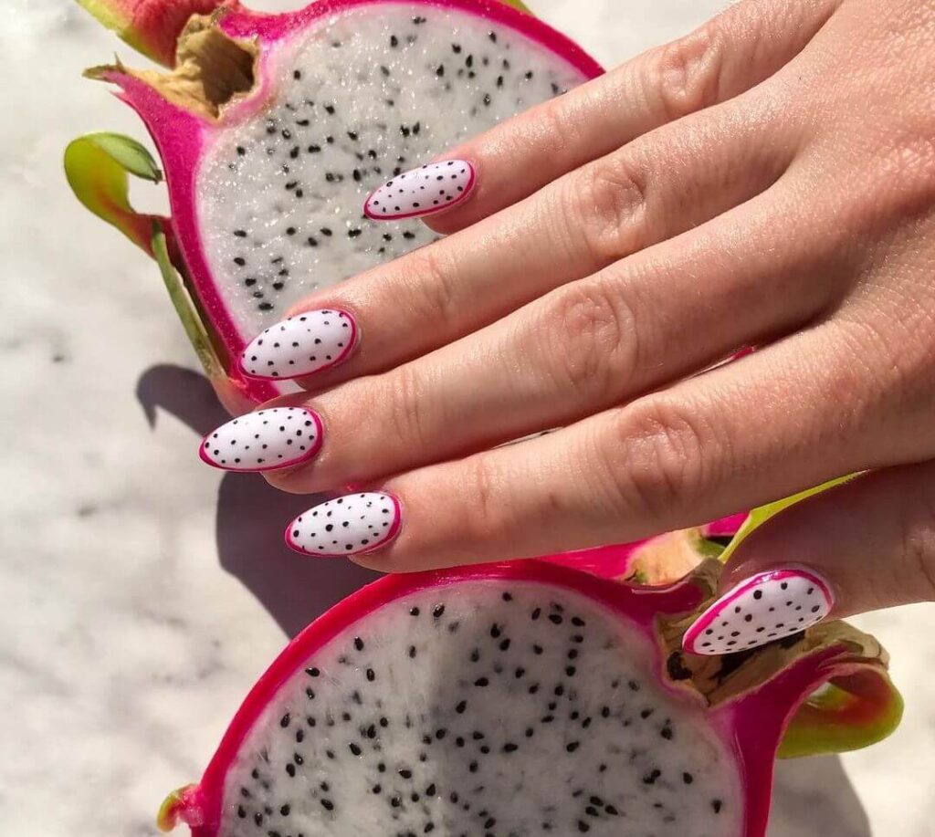 Dragon Fruit Nails