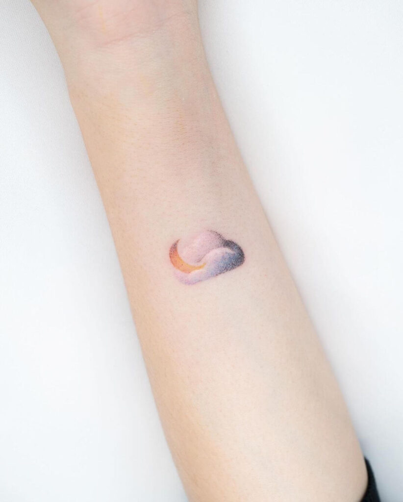 Fantasy Moon Tattoo