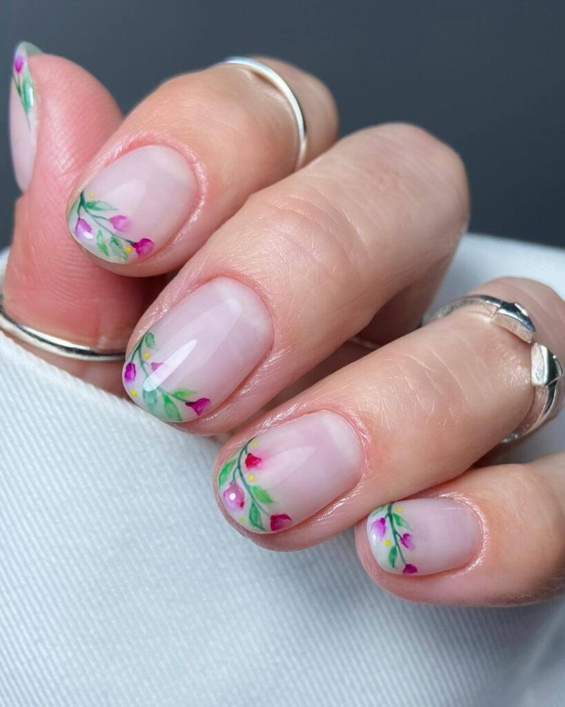 Flower French tips