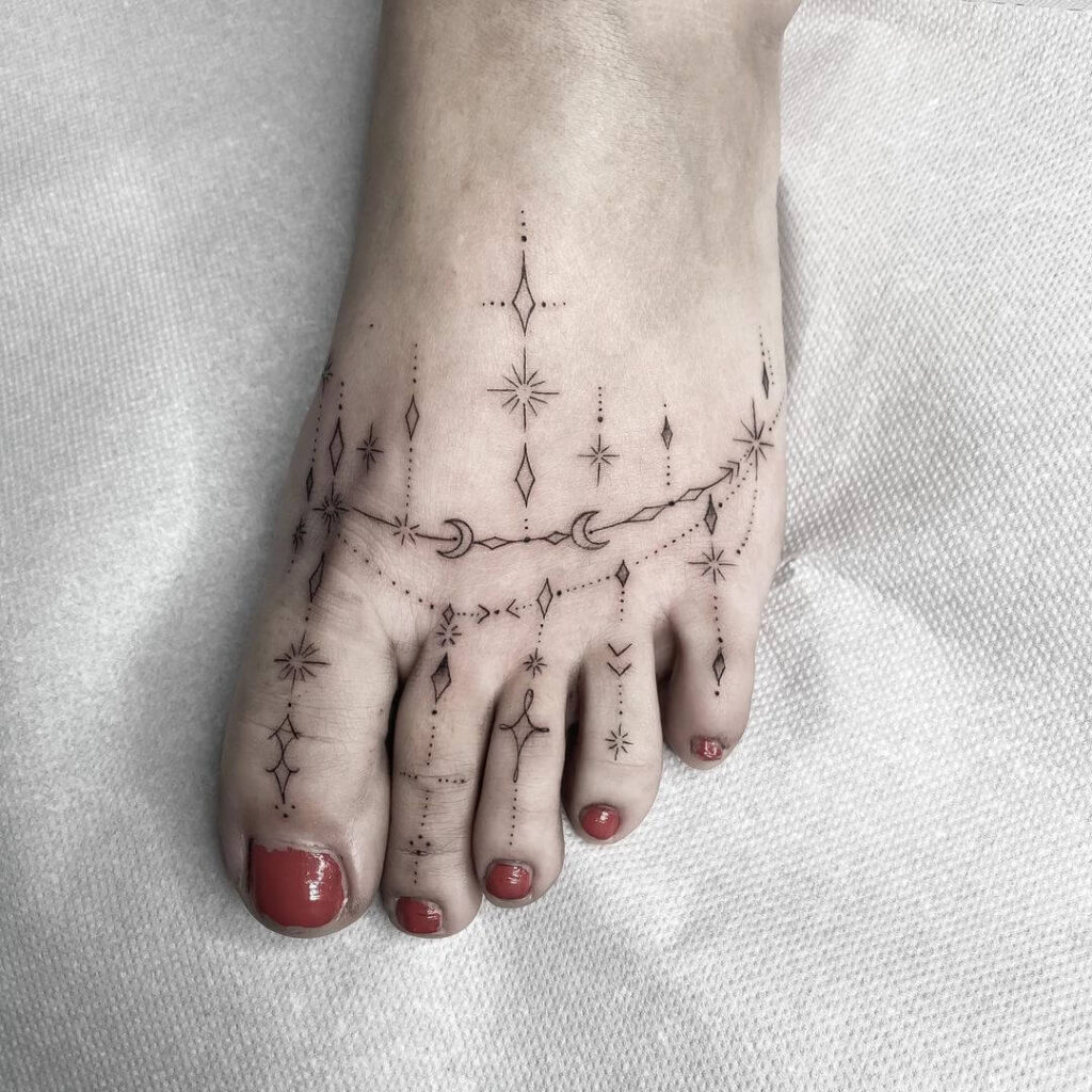 Minimalist Foot tattoo