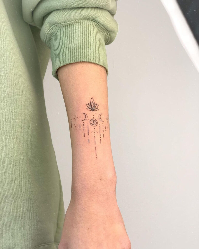 Minimalist Moon Tattoo