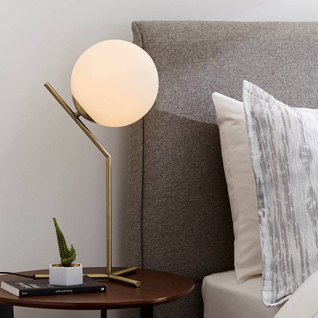 Modern Glass Globe Table Lamp