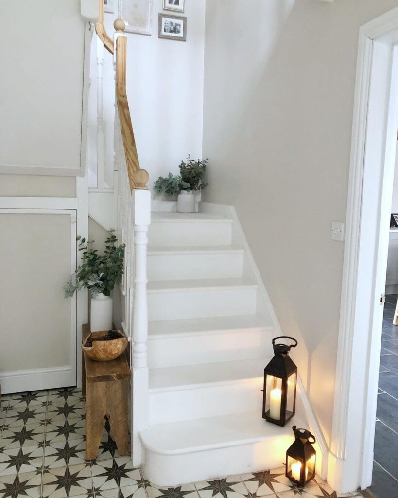 Stair decoration for spring