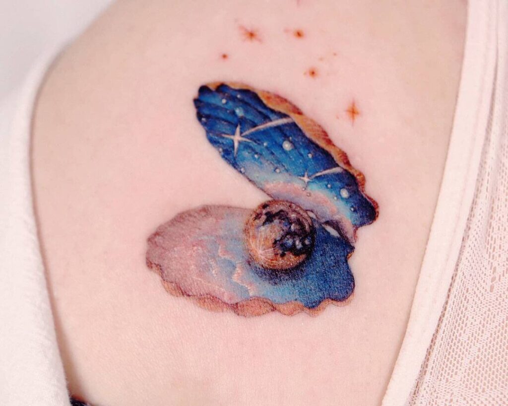 Stunning moon tattoo